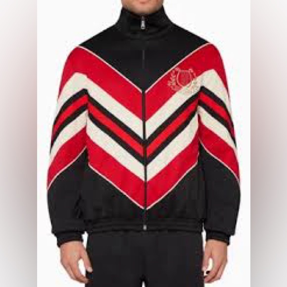 GUCCI Men’s Chevron Jersey Track Jacket N264-22 - Picture 3 of 15